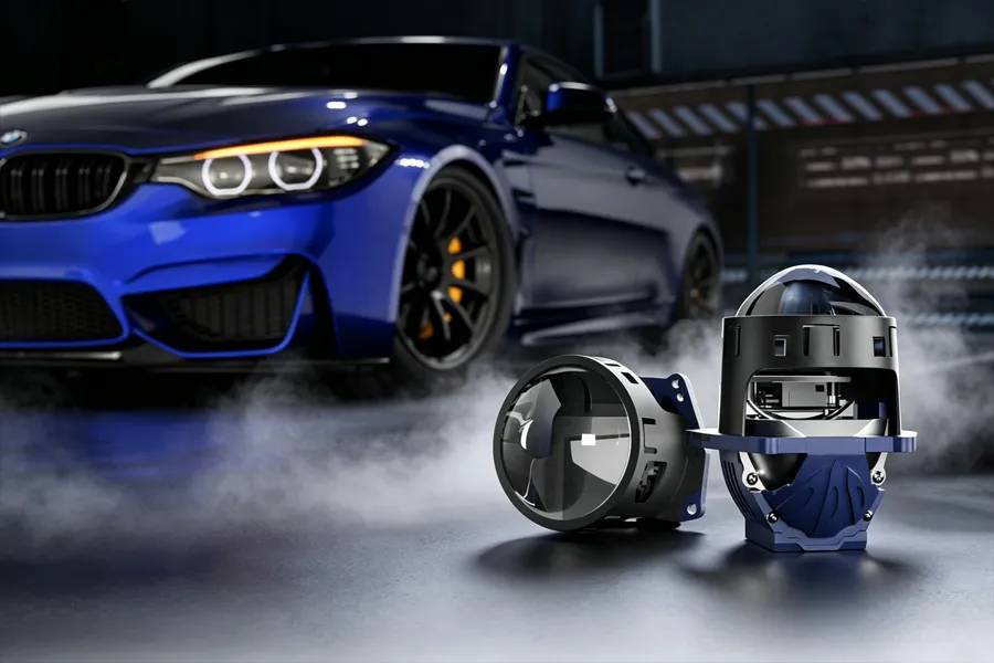 Premium bi-led projector headlights lens pattern