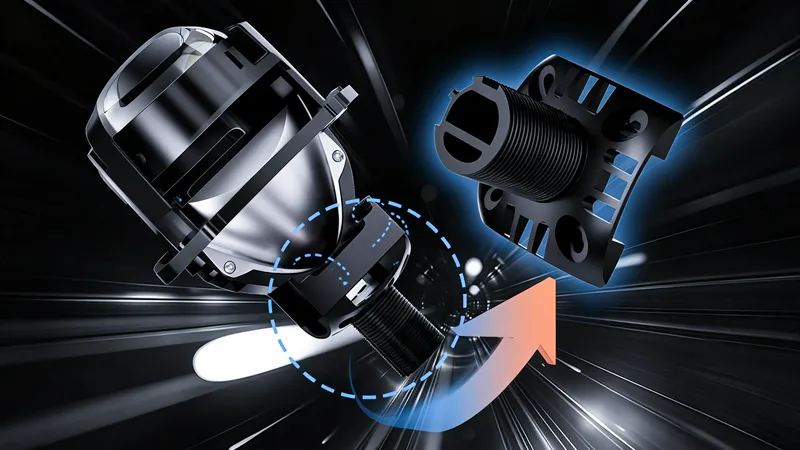 High wattage matrix LED work light for construction vehicles